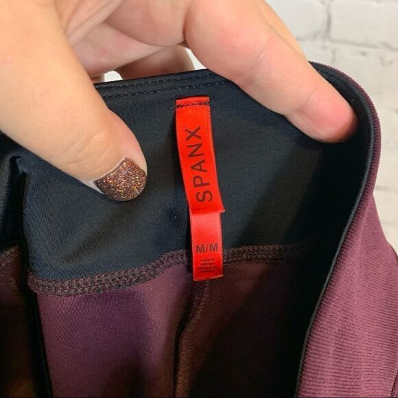 Spanx Micro Rib Knit Control Top Women's Skimmer Leggings Medium - Picture 9 of 16